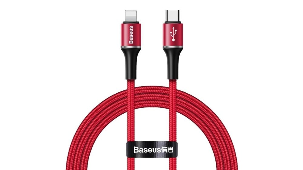 Baseus halo data cable TypeC to iP PD 18W 1m Red CATLGH09 - Photo 93