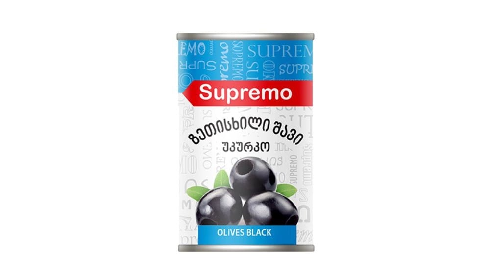 SUPREMO შავი ზეთისხილი უკურკო290გრ - Photo 593