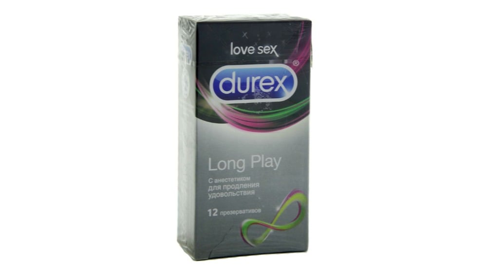 Durex  დურექსი პრეზერვატივი Long Play 12 ცალი - Photo 1460