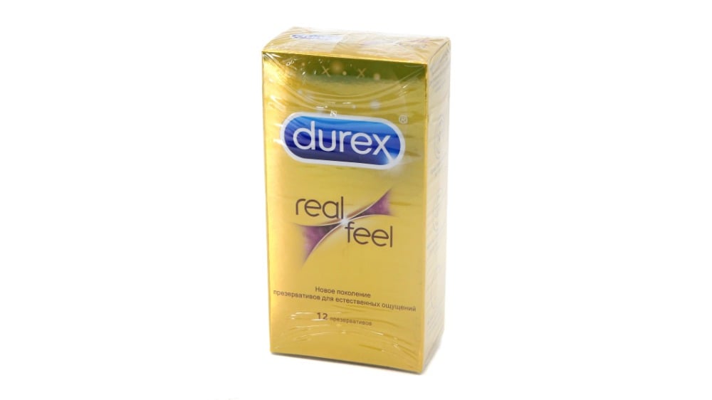 Durex  დურექსი პრეზერვატივი Real Feel 12 ცალი - Photo 1462