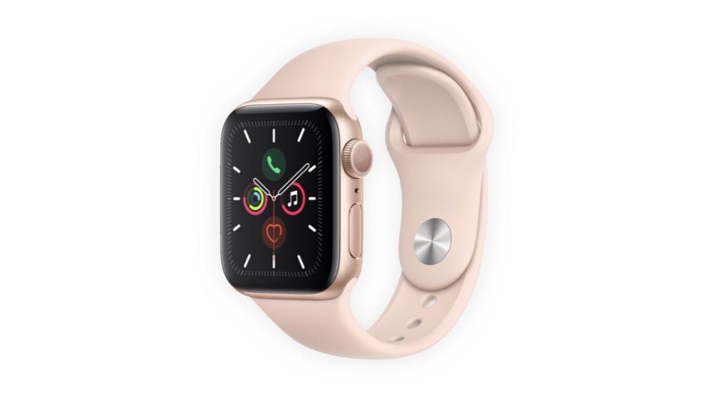 Apple Watch Series 5 Gold Aluminum Pink Sand Sport Band 44mm - Photo 179