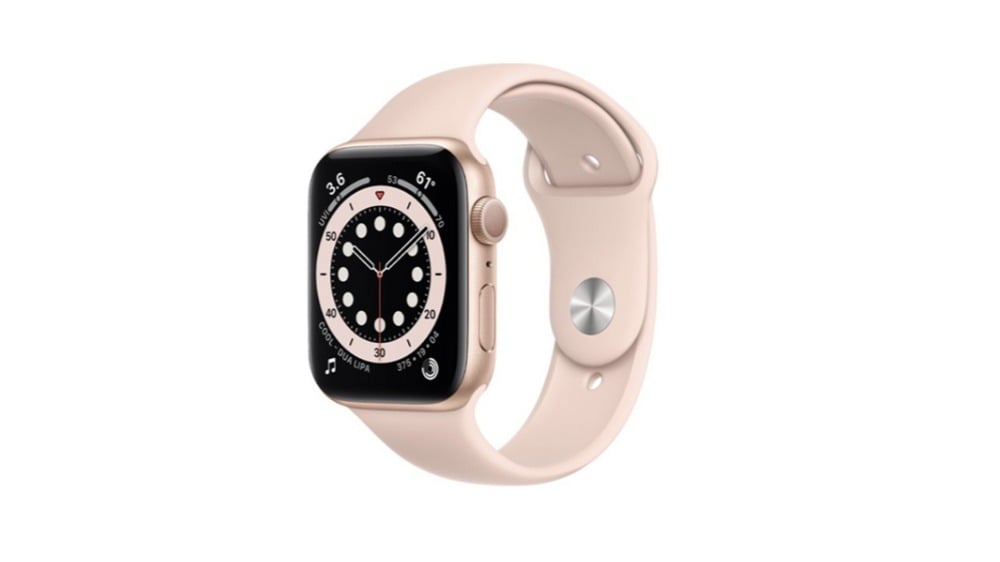 Apple Watch Series 6 GPS 44mm Gold Aluminium Case with Pink Sand Sport Band - Photo 182