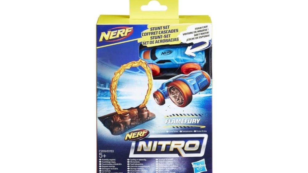 E0153  HAS NERF  Nitro Single Stunt and Car - Photo 1001