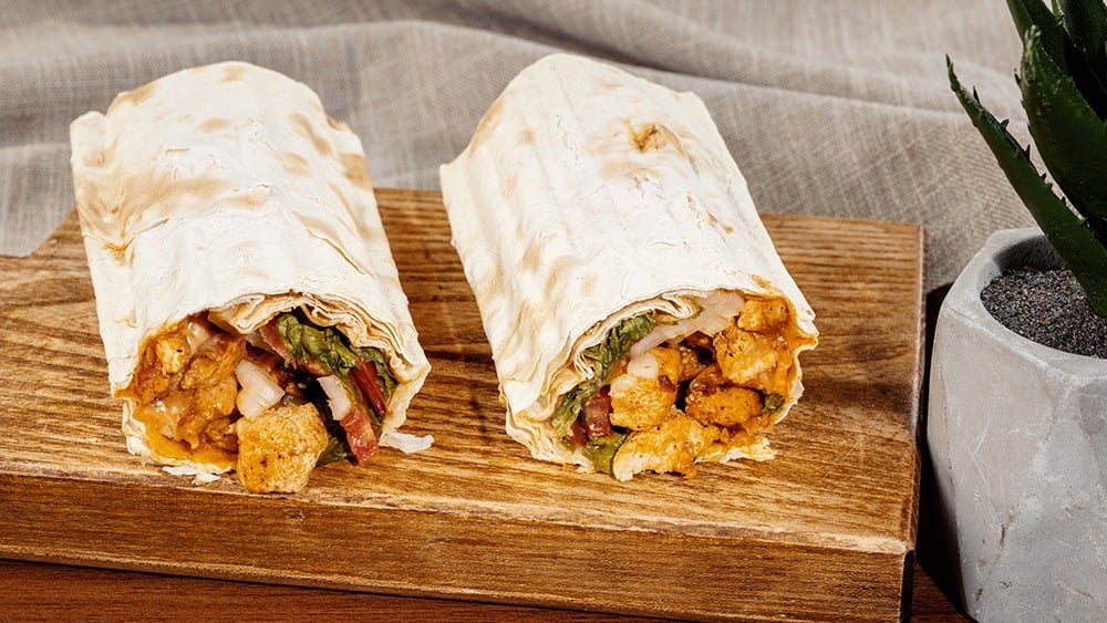 Chicken shawarma with ketchup and mayonnaise - Photo 35