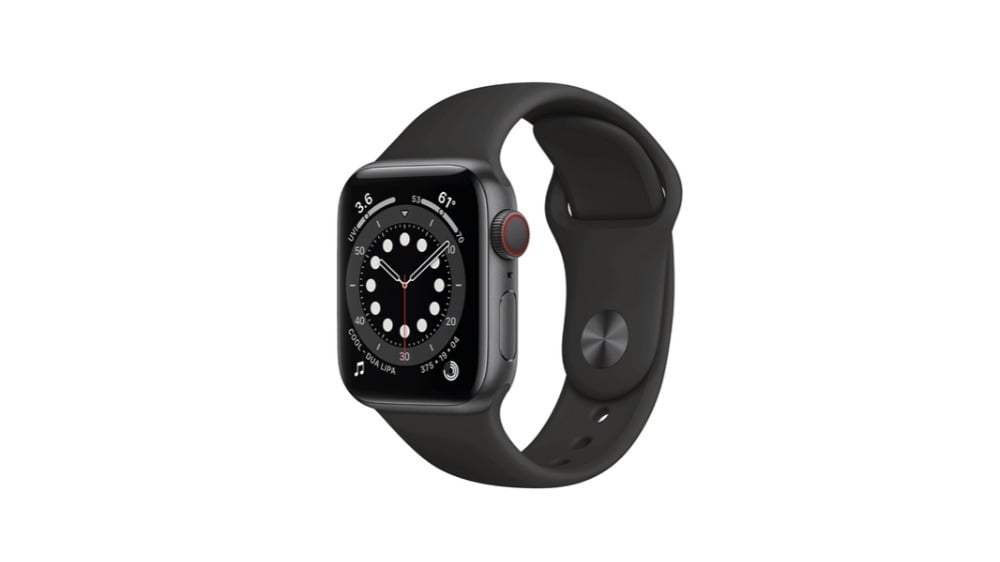 Apple Watch Series 6 GPS 44mm Space Gray Aluminium Case with Black Sport Band - Photo 183