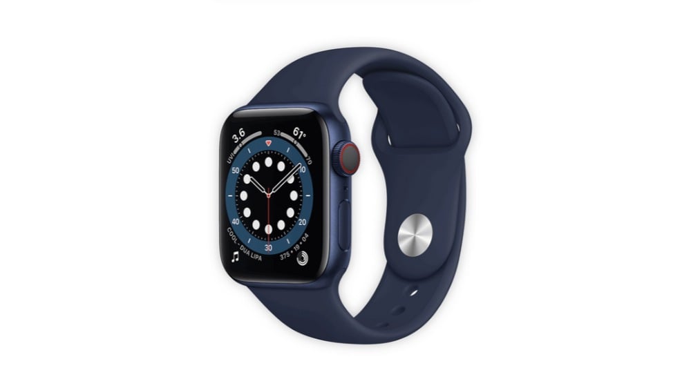Apple Watch Series 6 GPS 44mm Blue Aluminium Case with Deep Navy Sport Band - Photo 184