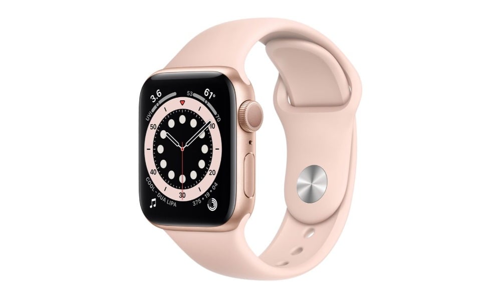 Apple Watch Series 6 GPS 44mm Gold Aluminium Case with Pink Sand Sport Band - Photo 187
