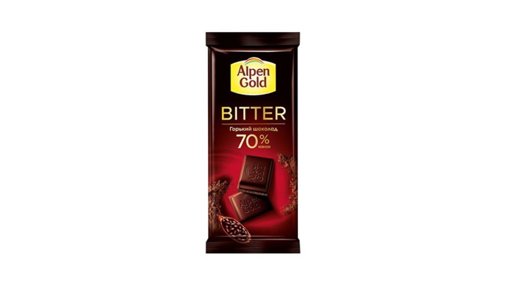 ALPEN GOLD შოკოლადის ფილა მწარე85გ - Photo 1252