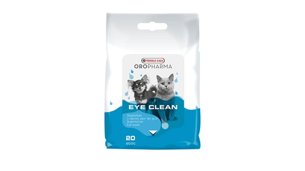 ვერსელე ლაგა ძაღლის და კატის თვალის სველი ხელსახოცი Oropharma eye clean 20 x - Photo 200