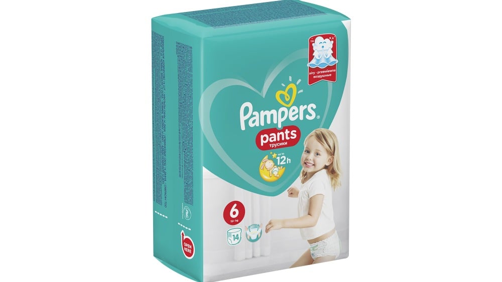 Pampers  პამპერსი ტრუსი 15კგ 14 ცალი 4359 - Photo 180