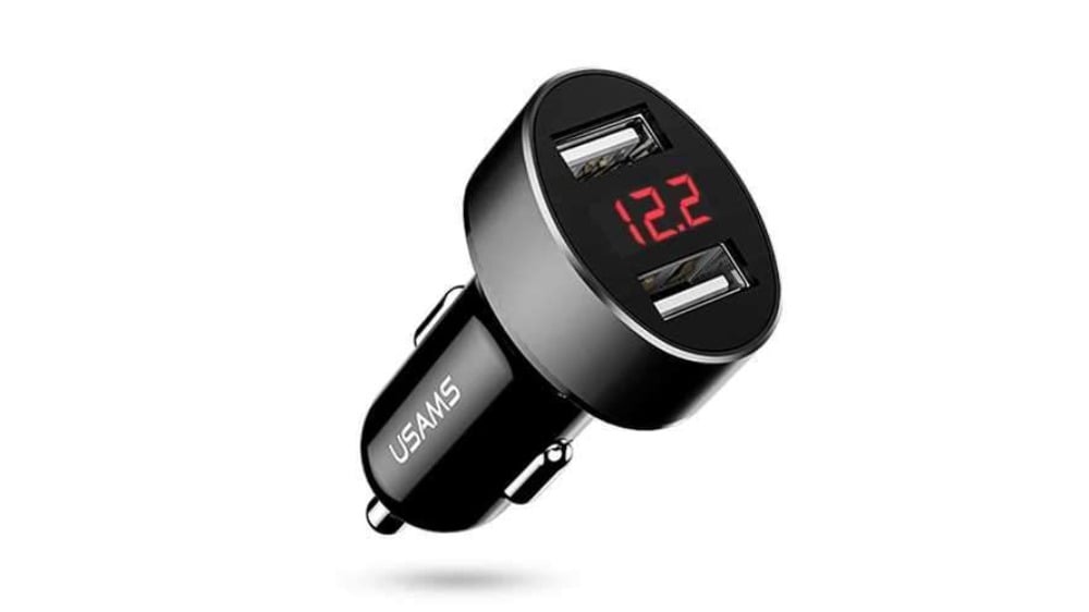 USCC045 C1 21A Dual USB Digital Display Car Charger 3771 - Photo 272