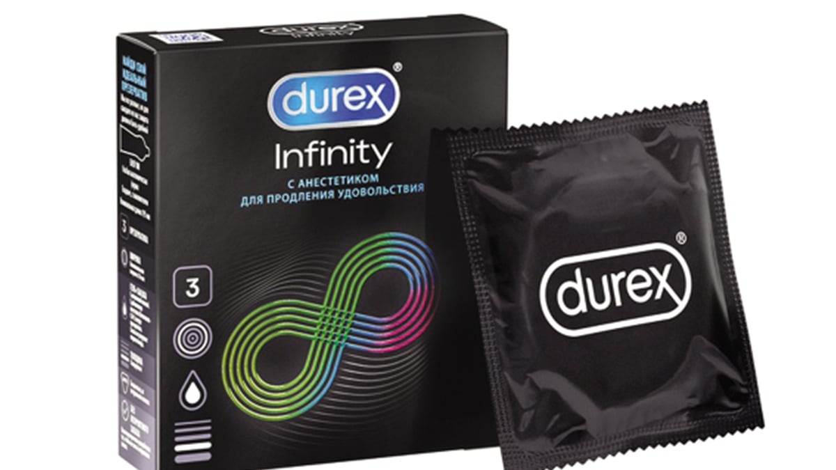 Durex  დურექსი პრეზერვატივი INFINITY 3 ცალი - Photo 1702