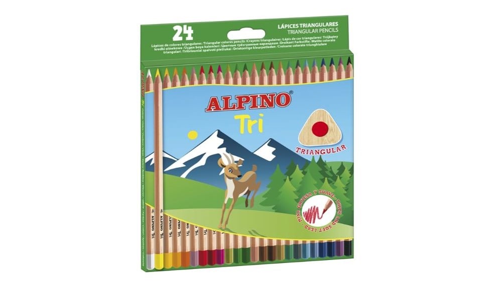 24 ერთეული სამკუთხა ფანქარი Alpino Tri  - Photo 347