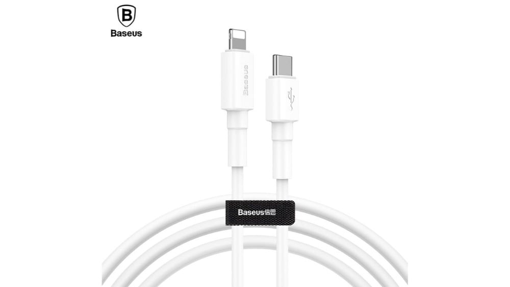 Baseus Mini White Cable TypeC to iP PD 18W 1m White CATLSW02 - Photo 87