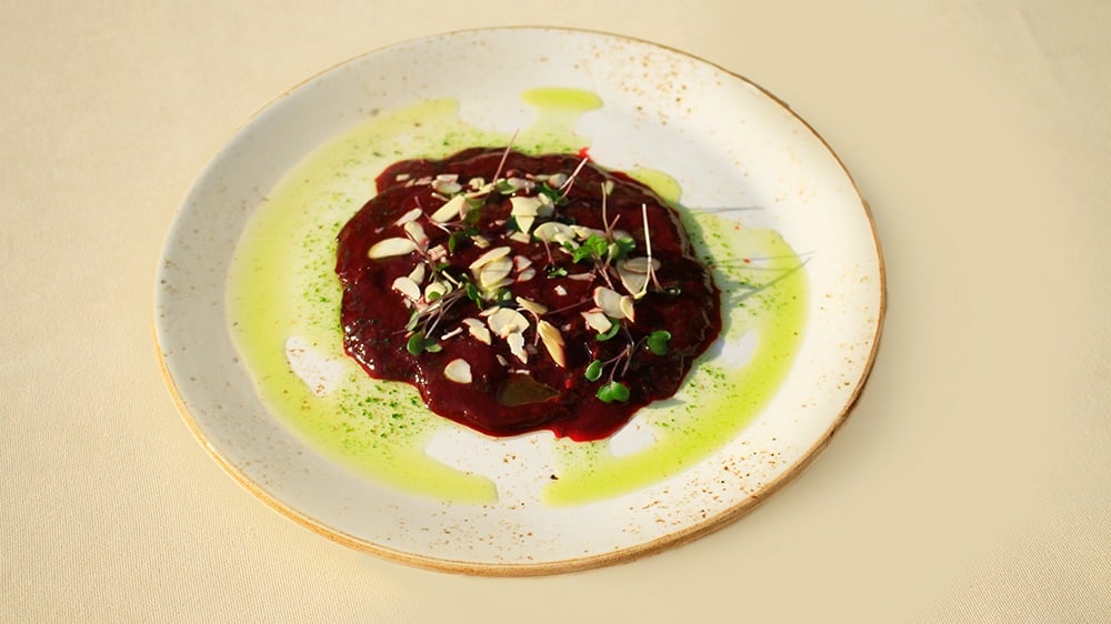 Beet Carpaccio with Blackberry Sauce and Tarragon Oil - Photo 13