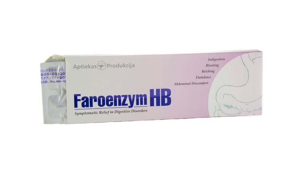 Faroenzym HB  ფაროენზიმი HB 20 ტაბლეტი - Photo 333