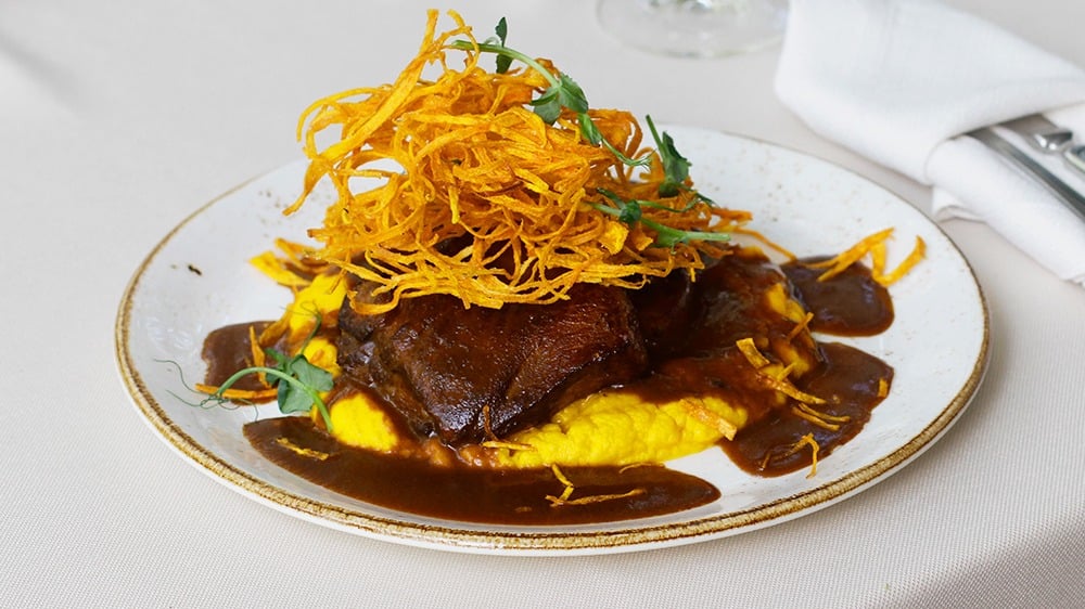 Pork Steak with Barbecue Sauce and Carrot Puree - Photo 17