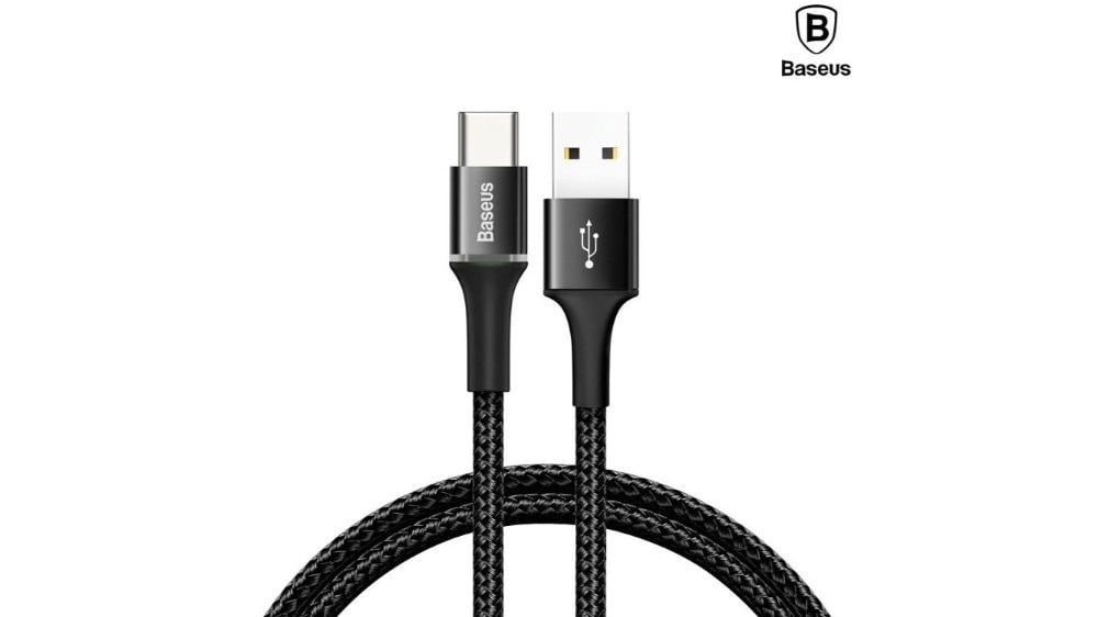 Baseus halo data cable USB For TypeC 3A 1m Black CATGHB01 - Photo 159