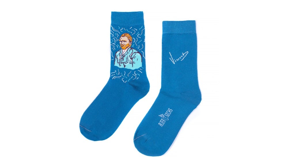 Van Goghs selfportrait socks - Photo 26