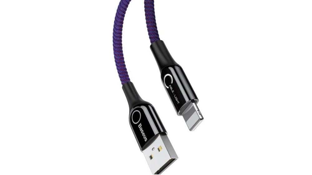 Baseus Cshaped Light Intelligent poweroff Cable Purple CALCD05 - Photo 98