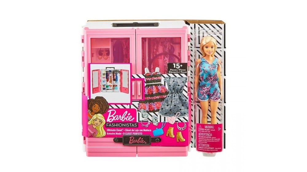Barbie ვარდისფერი გარდერობით თოჯინით - Photo 112