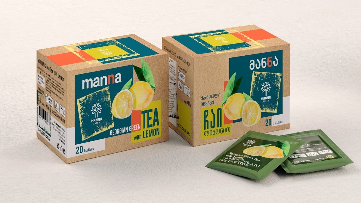 მწვანე ჩაი ლიმონით 20 პაკეტი  20 packs of green tea with lemon - Photo 95