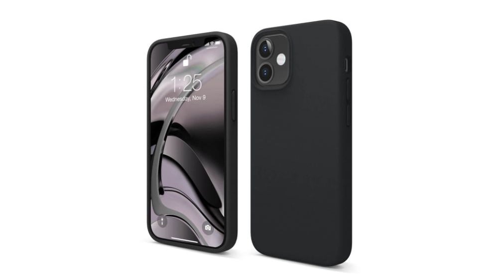 iPhone 12 Mini Silicone case Black  1404 - Photo 316