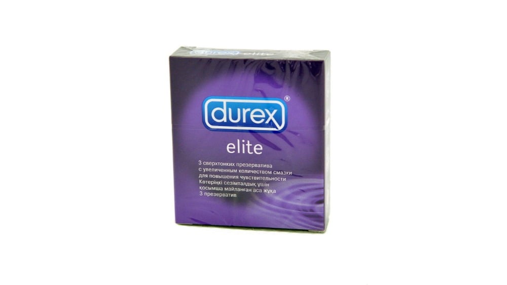 Durex  დურექსი პრეზერვატივი Elite 3 ცალი - Photo 1728
