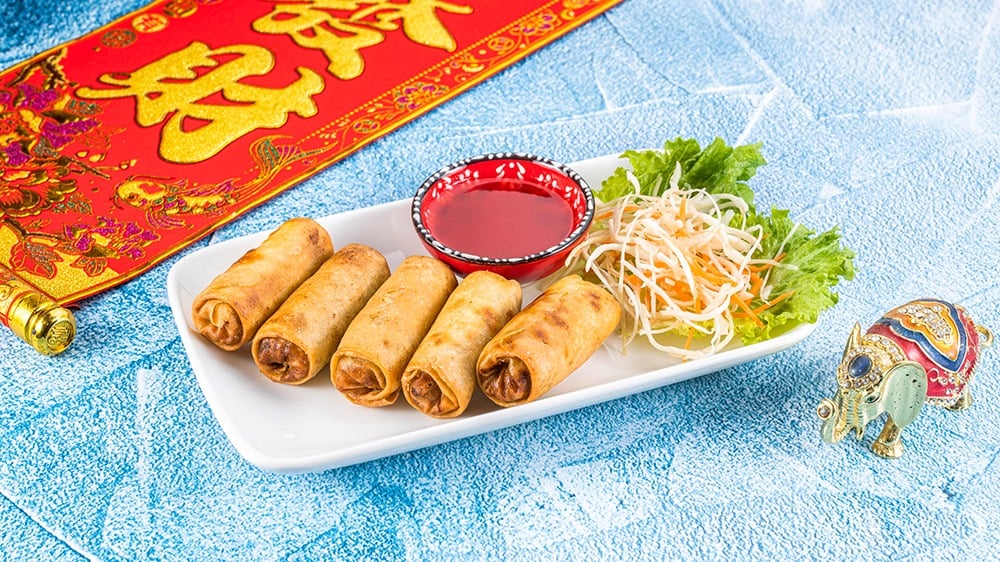 Fried Spring Rolls With Vegetables - Photo 21