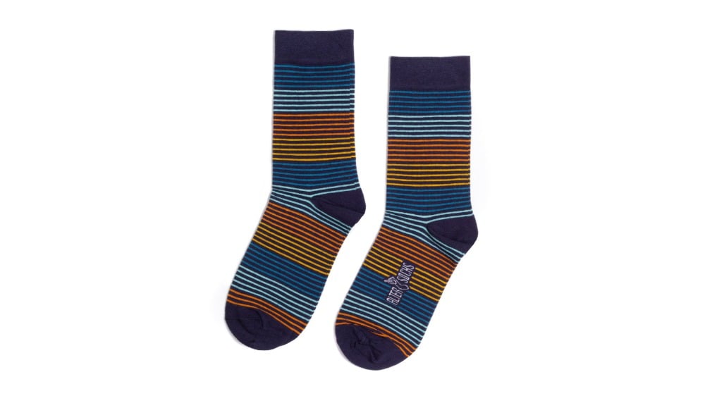 Thin colored stripes socks - Photo 47