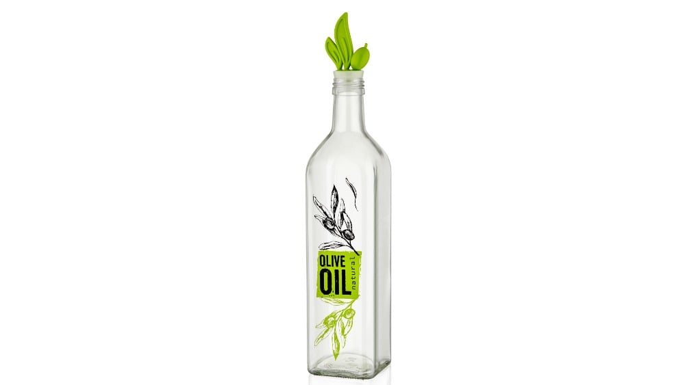 OLIVE OIL  VINEGAR CRUET 750 CC YellowGreenბოთლი ზეთისთვის მწვანეყვითელი - Photo 371