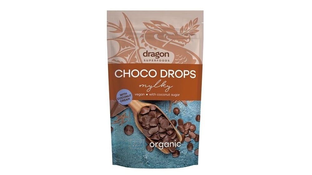 ვეგანური რძიანი შოკოლადის დრაჟე 250გრ  Mylky Choco Drops Vegan 250 G Dragon Superfoods - Photo 208