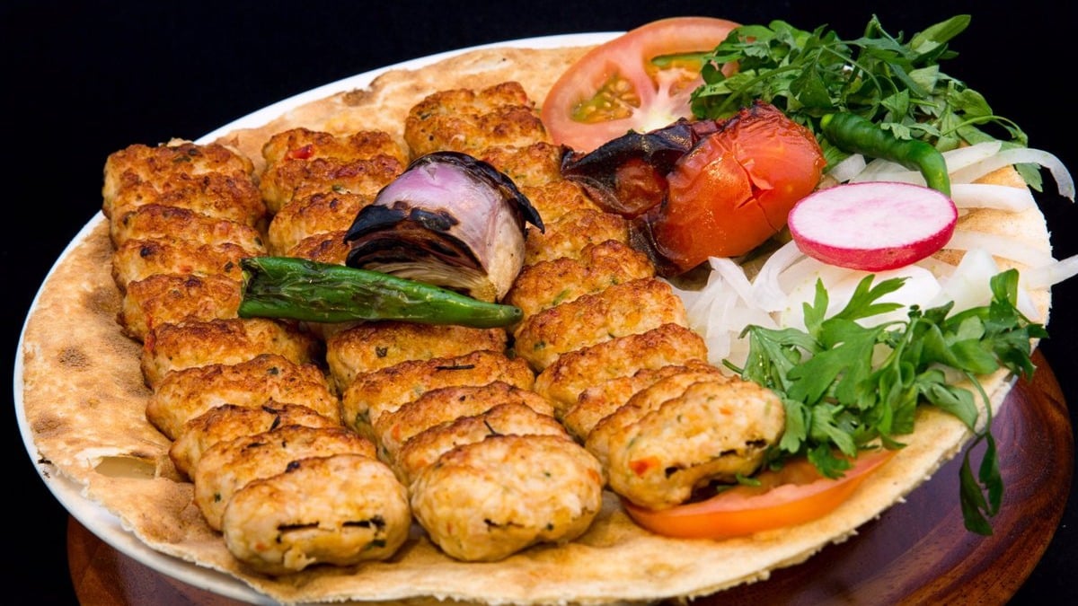 Chicken kebab 3 shish  french fries  salad - Photo 25
