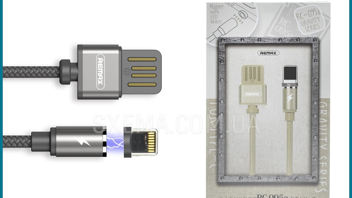 REMAX USB RC095i lightning მაგნიტური iphone - Photo 27