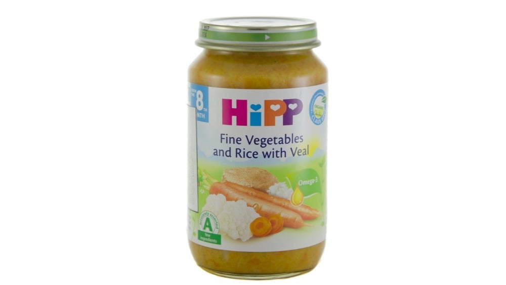 HIPP  ჰიპი ხორცის მენიუ ხბო ბრინჯითა და ბოსტნეულით 8 თვიდან - Photo 77