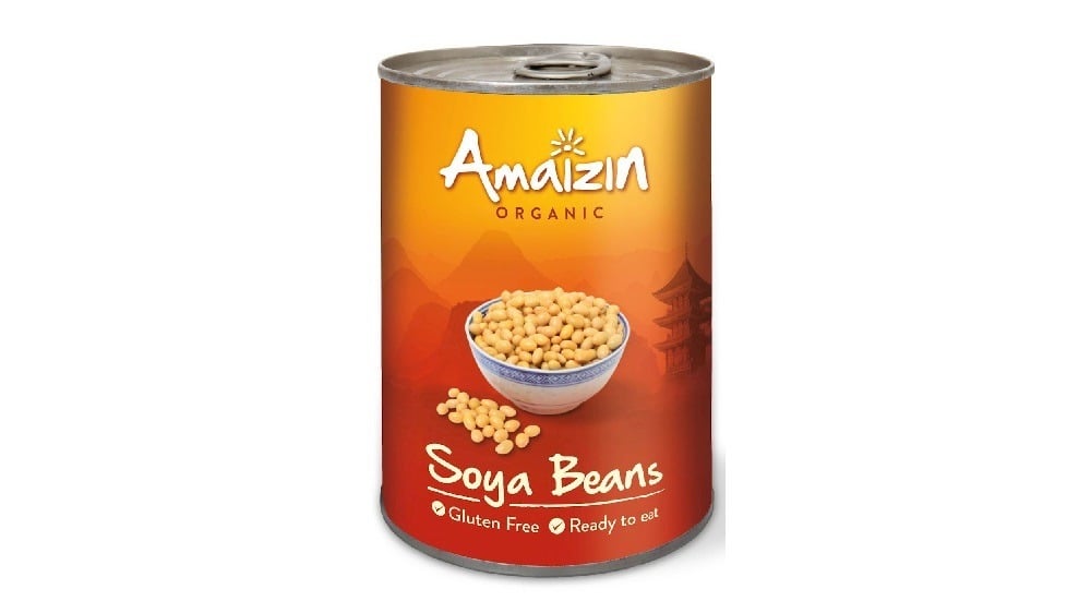 სოიოს მარცვალი ორგანული 400 გრ Soya Beans Pickled Cooked In A Can Organic 400 G 240 G  Amaizin - Photo 245