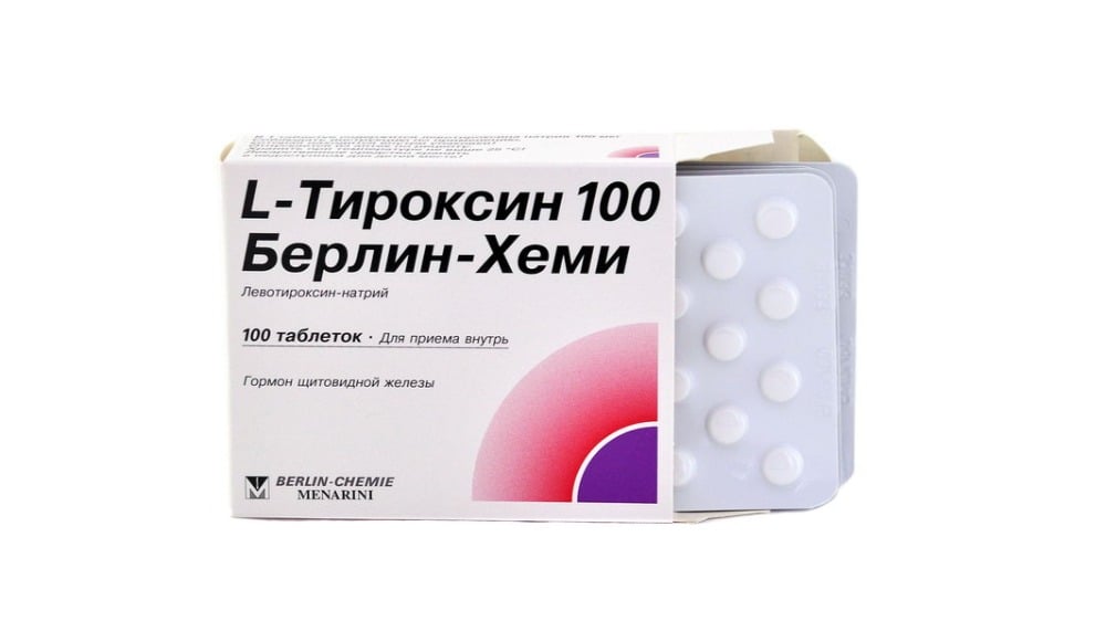 LThyroxin  ლთიროქსინი 100მკგ 100 ტაბლეტი - Photo 1642