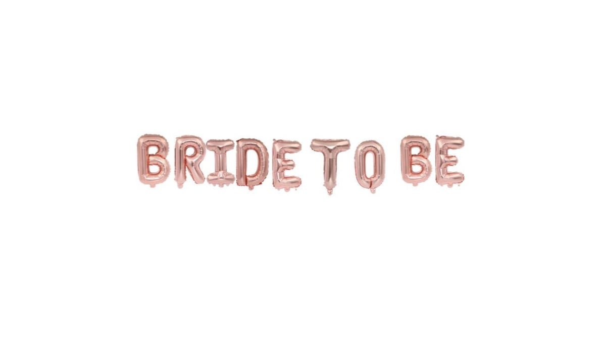 გასაბერი ფოლგირებული ბანერი Bride to be ვარდისფერი - Photo 129