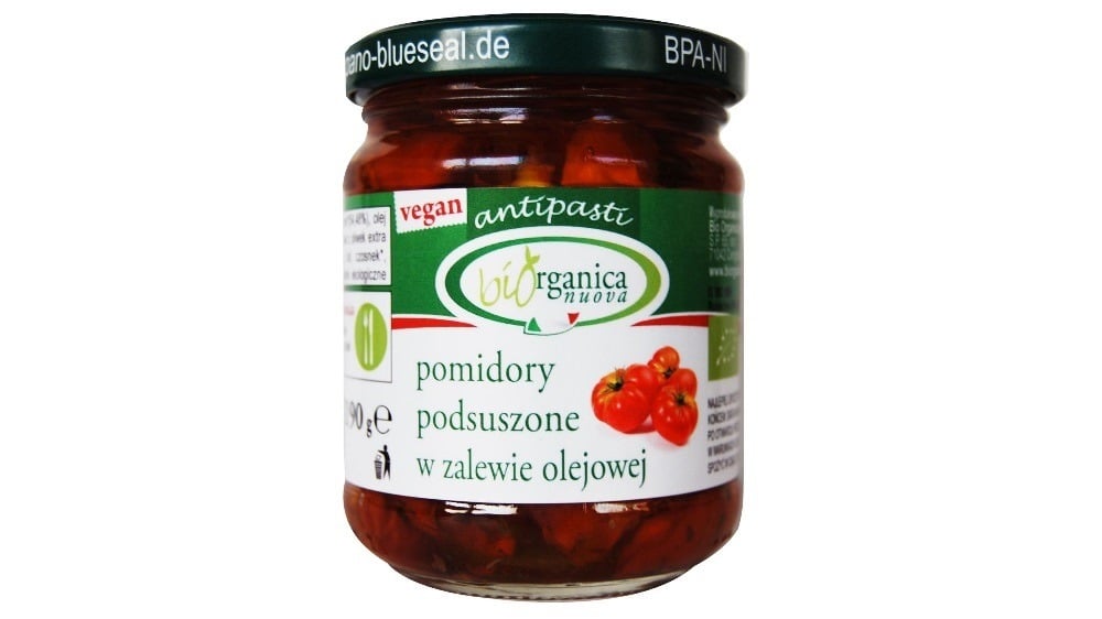 ნახევრად მშრალი პომიდორი ორგანული 190გრ Semidry Tomatoes Organic 190 G  Biorganica Nuova - Photo 258