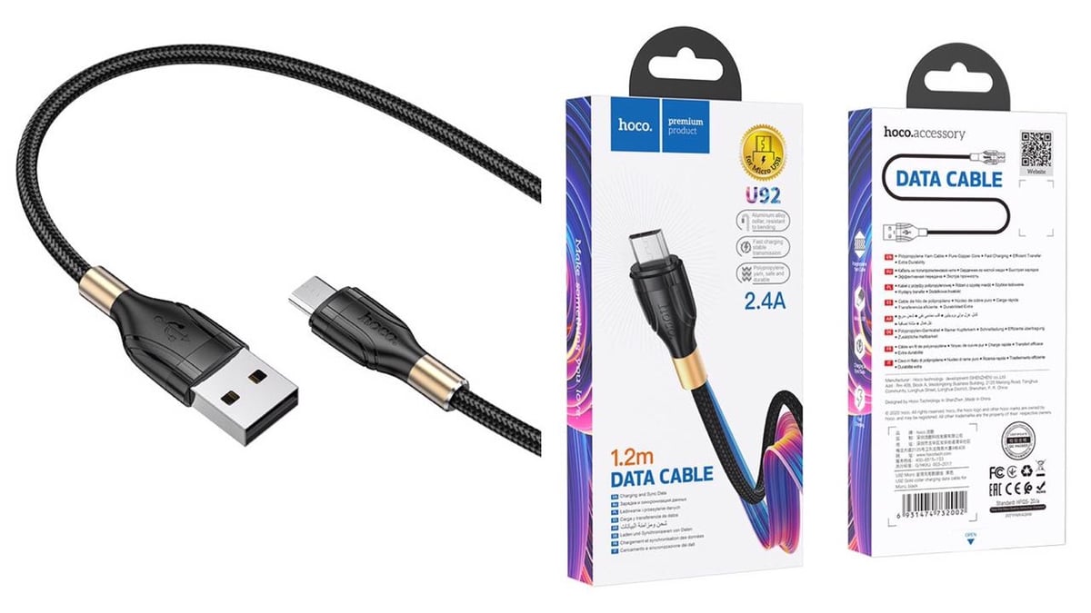 USB კაბელი U92 Micro USB cable U92 Micro - Photo 8