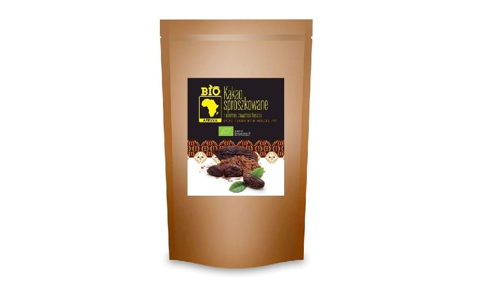 კაკაოს ფხვნილი ნაკლები ცხიმით 200გრ Cacao Powder With Reduced Fat 200 G  Bio Afryka - Photo 139