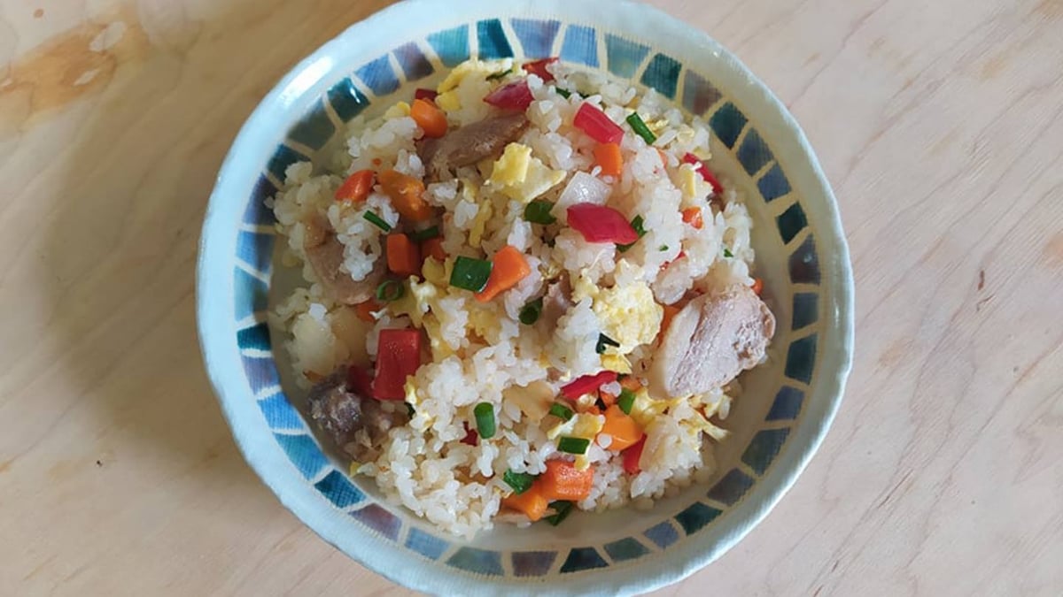 Fried rice with pork - Photo 3