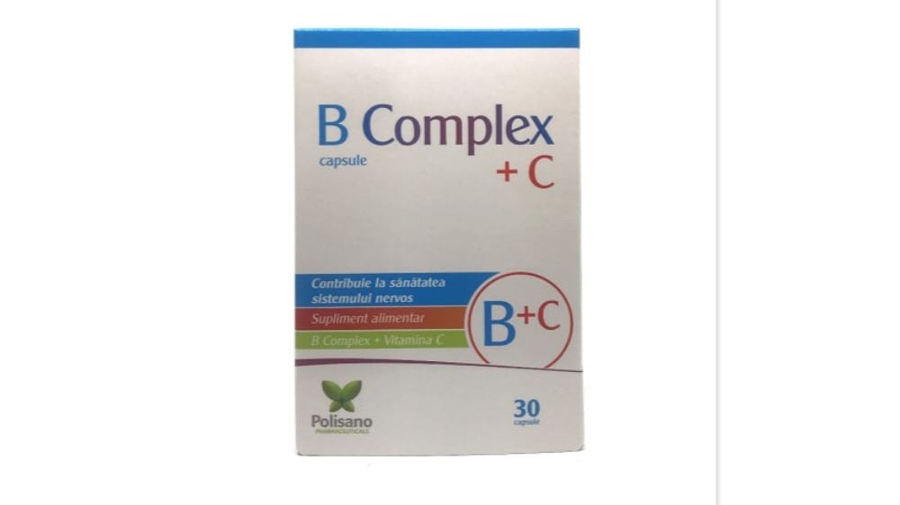 ვიტამინი B კომპლექსი  ვიტ C კაფსულა 30 - Photo 950