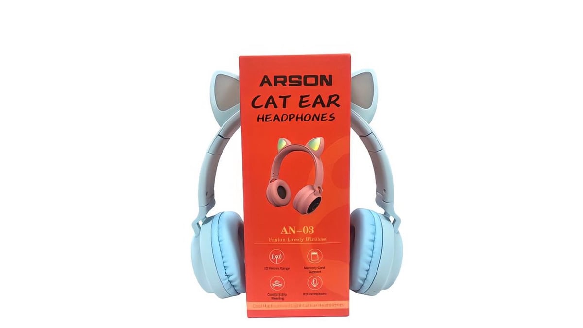 ბლუთუზ ყურსასმენი CAT EAR AN03 ცისფერი - Photo 48