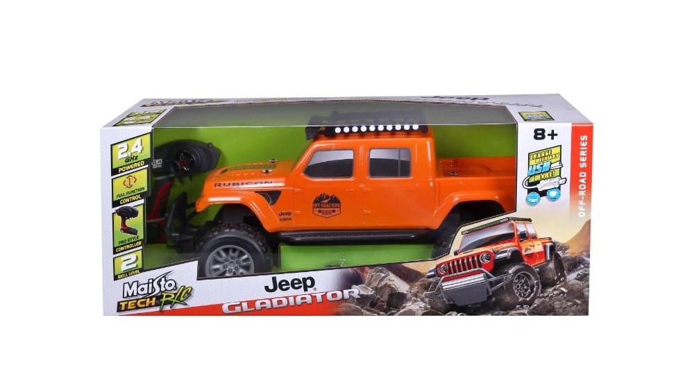 81603  Maisto  Remote Control Jeep Gladiator 28  Orange - Photo 1069