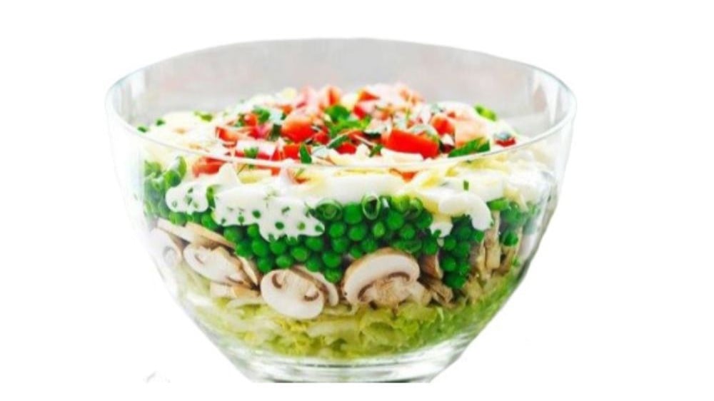ფენოვანი სალათი ბოსტნეულით - Photo 36