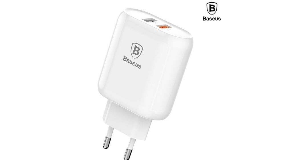 Baseus Bojure Series DualUSB quick charge charger for EU 18W White CCALLAG02 - Photo 168